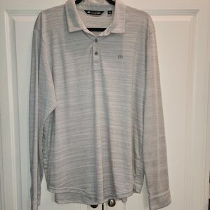 Travis Mathew Long Sleeve Polo Shirt Size XL